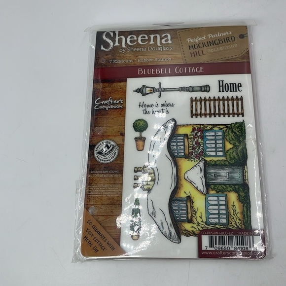 Sheena Douglass Rubber Stamp Lot of 3 Mockingbird Lane, Rejoice & Bluebell Cotta - Picture 4 of 5